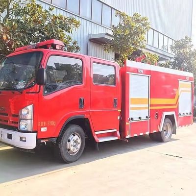 kualitas  ISUZU 4X2 700P Fire Fighting Truck Small Fire Rescue Truck 4cbm 5cbm pabrik