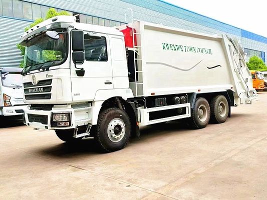 China Shacman 20cbm Compactor Truk Sampah Kiri Dan Kanan Hand Drive Euro 2