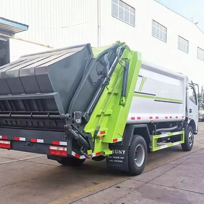 Dongfeng 8m3 Truk pengkompresan sampah Pengumpulan tempat sampah Truk pembuangan sampah