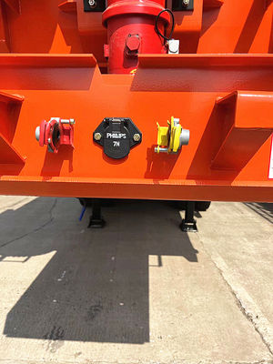Mesin Weichai Kontainer yang dapat disesuaikan dan traktor flatbed dump truck semi trailer
