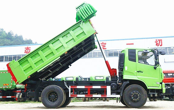 Dongfeng 10 Ton RHD 4X2 Tipper Truck untuk Cargo Carry dengan Model Mesin B17033 dan Standar Emisi Euro 2