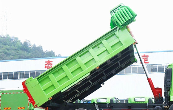 Dongfeng 10 Ton RHD 4X2 Tipper Truck untuk Cargo Carry dengan Model Mesin B17033 dan Standar Emisi Euro 2