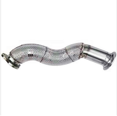 Daya tahan tinggi Shacman Truck Parts Exhaust Valve Pipe Combination Exhaust Pipe dengan Nomor OE DZ93259540717/ DZ9112540813