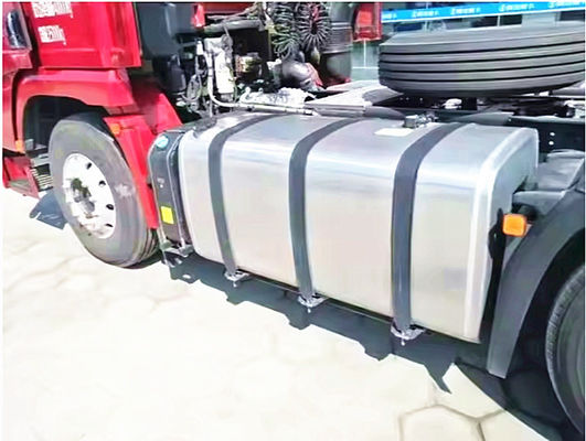 Shacman Truck Parts Aluminium Alloy Fuel Tank Assembly DZ91259550600/DZ9114552790 dengan 400L/600L untuk Penggantian Truk Delong